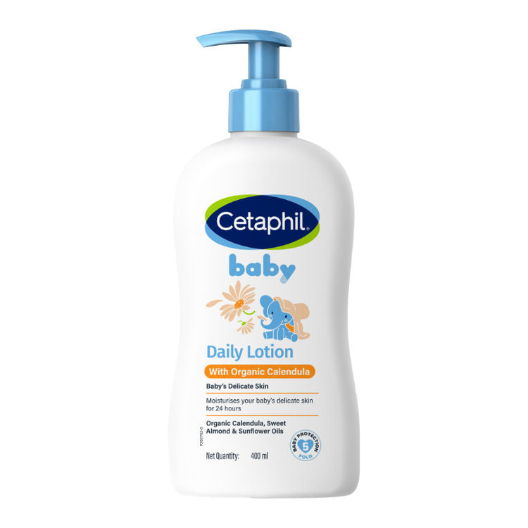 CetaphilBaby Daily Lotion With Organic Calendula for Face & Body (400ml)