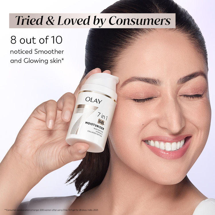 Olay 7in1 Gel Moisturizer with Niacinamide, Vitamin C, Collagen Peptide, Fights 7 Skin Issues
(50g)