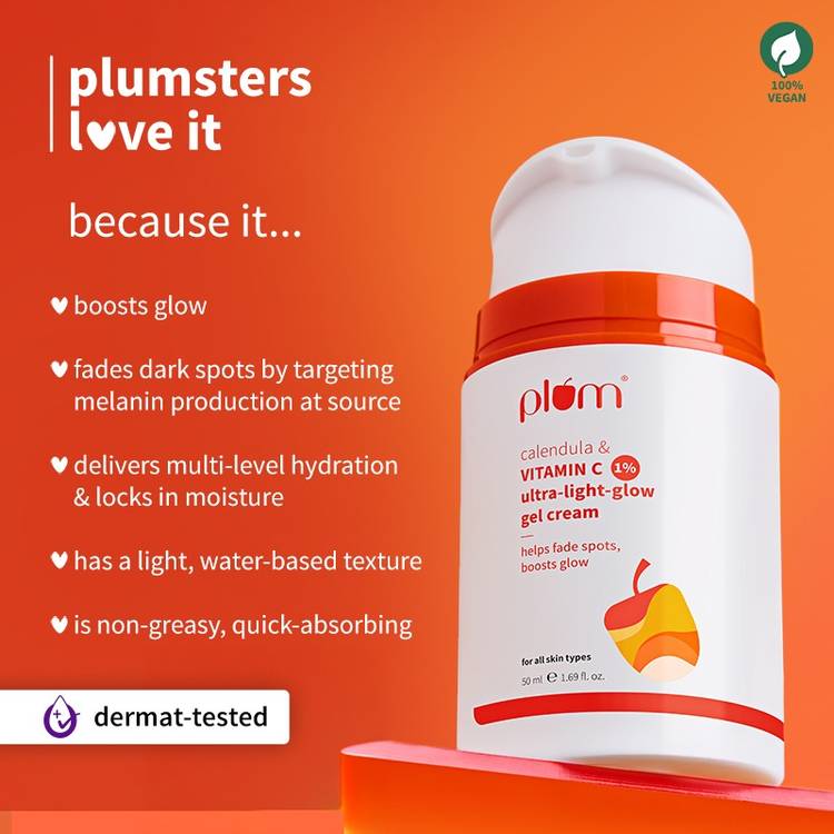Plum 1% Vitamin C Ultra-Light-Glow Boosting Gel Cream (50ml)