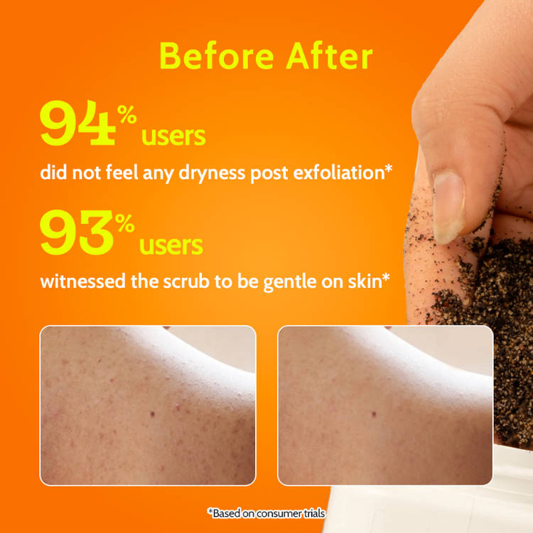 Chemist at Play Exfoliating Natural AHAs Body Scrub For Removing Tan & Dead Skin Cells-Coffee Body Scrubs (75g)
