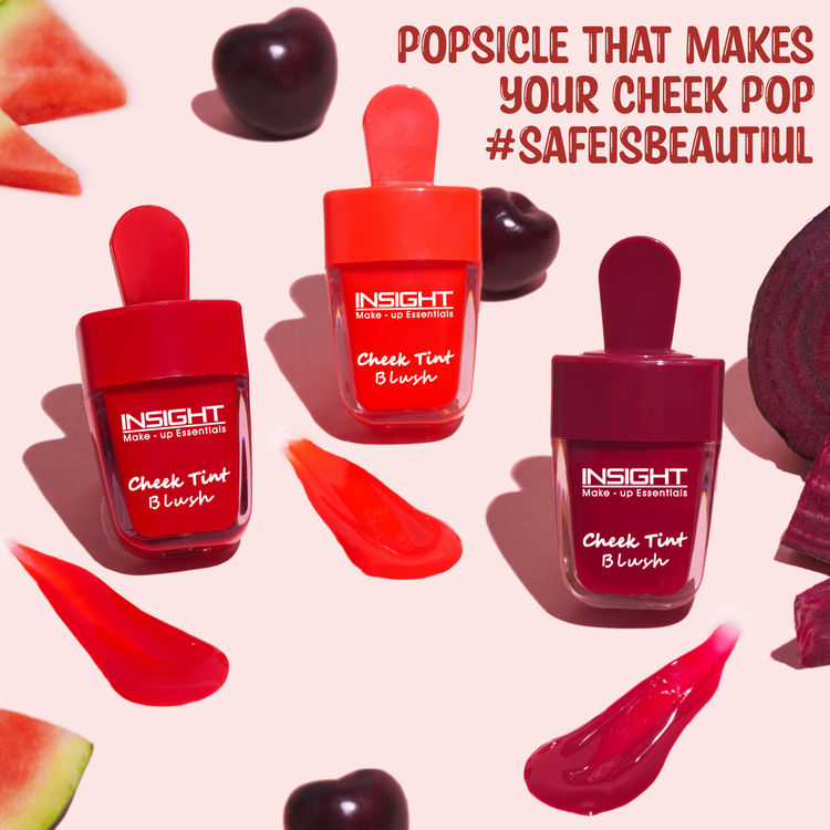 Insight Cosmetics Cheek Tint Blush With Avacado Oil, Hydrating Intense Color - Beetroot Popsicle (7 g)