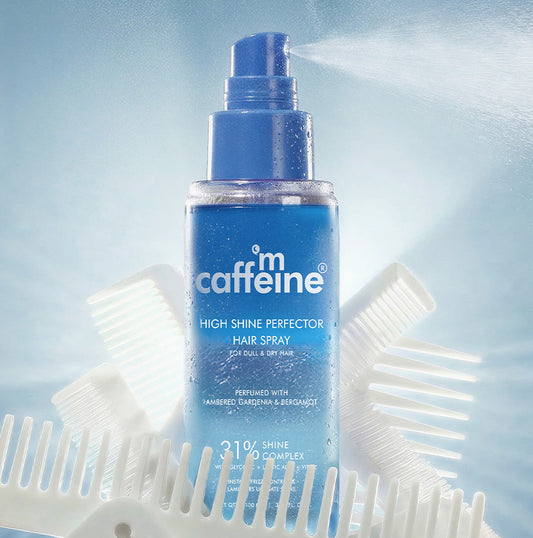 Mcaffeine Anti-Frizz Perfume Hair Spray, 31% Shine Complex For Instant Gloss