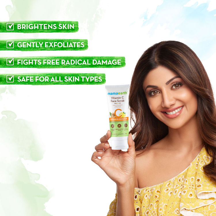 Mamaearth Vitamin C Face Scrub For Glowing Skin(100 g)