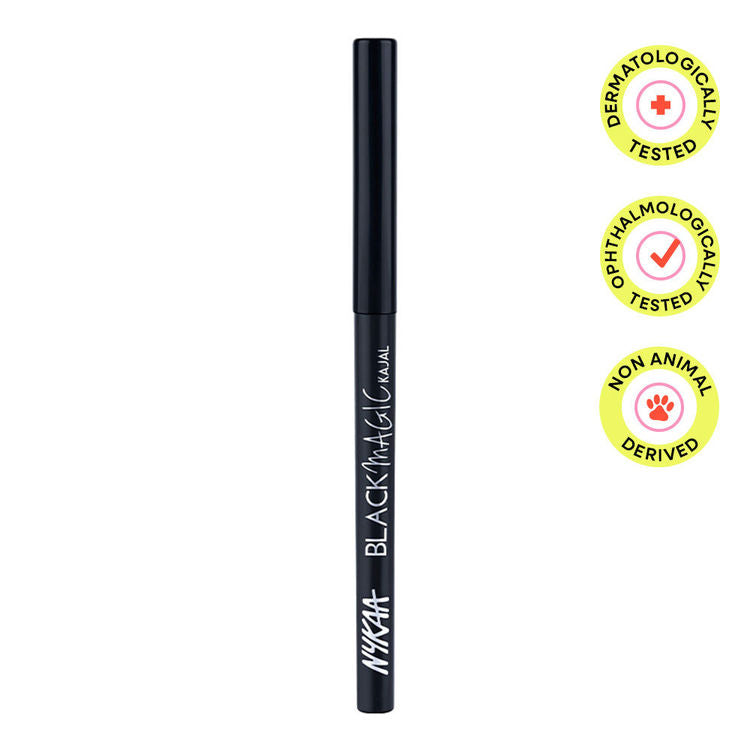 Nykaa Magic Smudgeproof Kajal Eyeliner Pencil Lasts Upto 24 Hours - Black
(0.3gm)