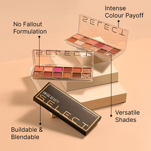 Swiss Beauty Select Eyeshadow Palette (02 Slow Days)