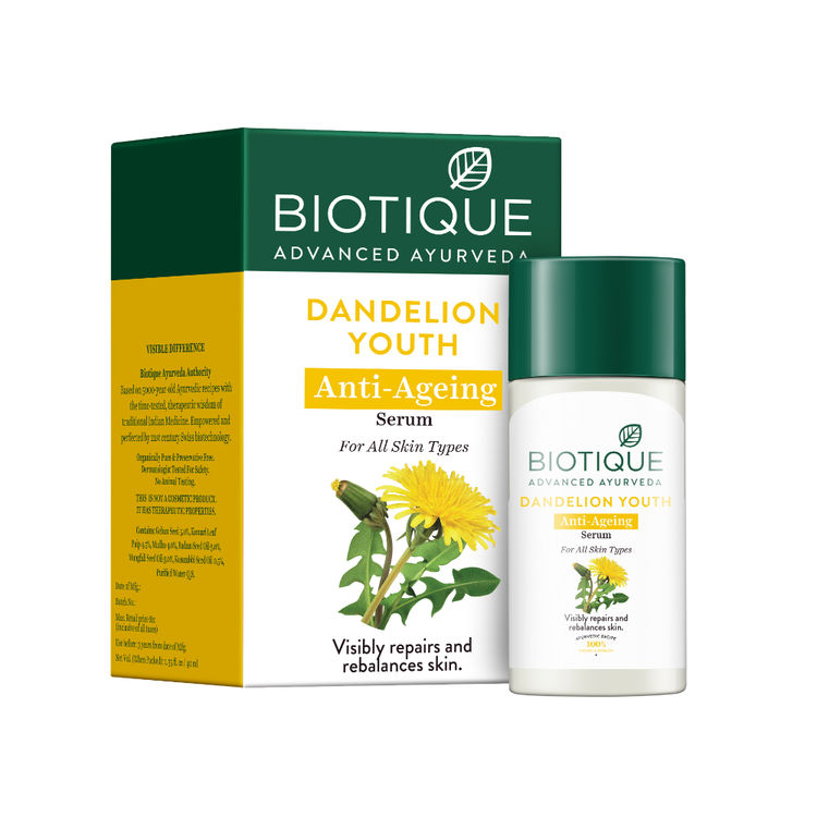 Biotique Dandelion Youth Anti-Ageing Serum (40ml)