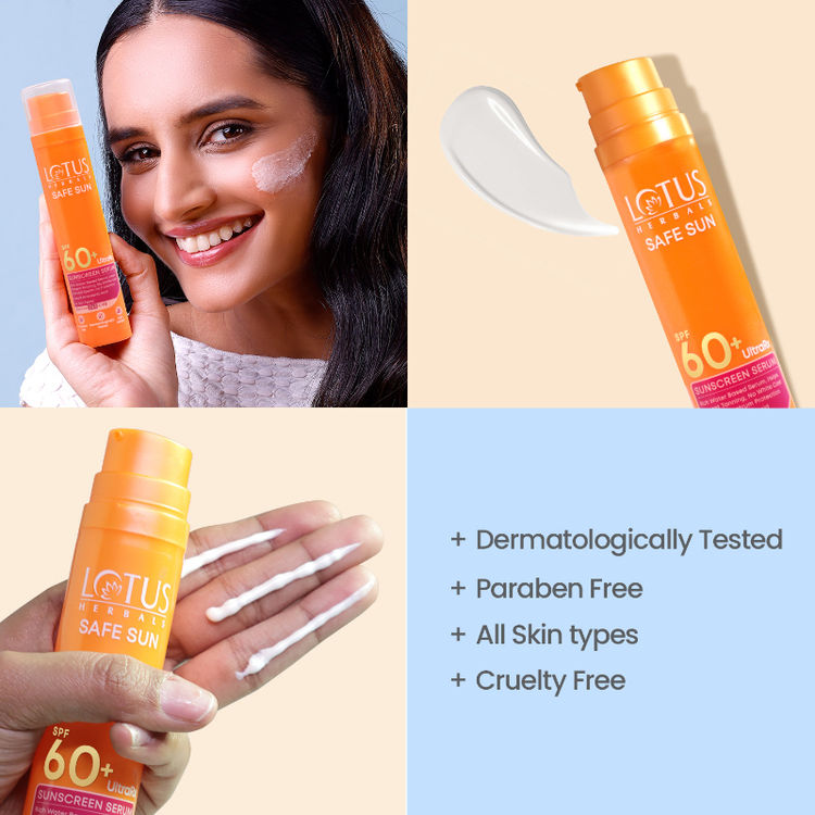 Lotus Herbals UltraRX Sunscreen serum SPF 60+ PA++++All skin typesDermatologically tested (50ml)