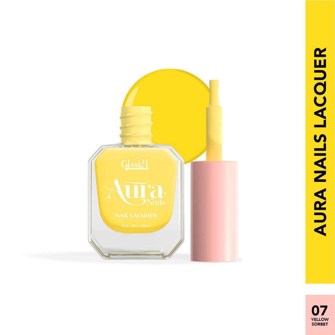 Glam21 Aura - Nail Lacquer (07Yellow Sorbet)