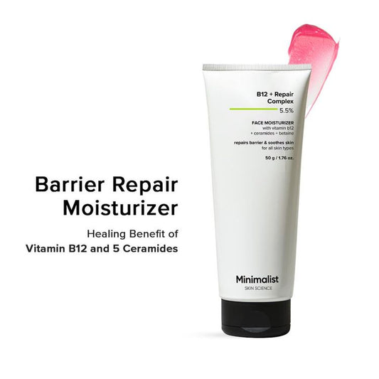 Minimalist B12 + Repair Complex 5.5% Face Moisturizer
(50g)