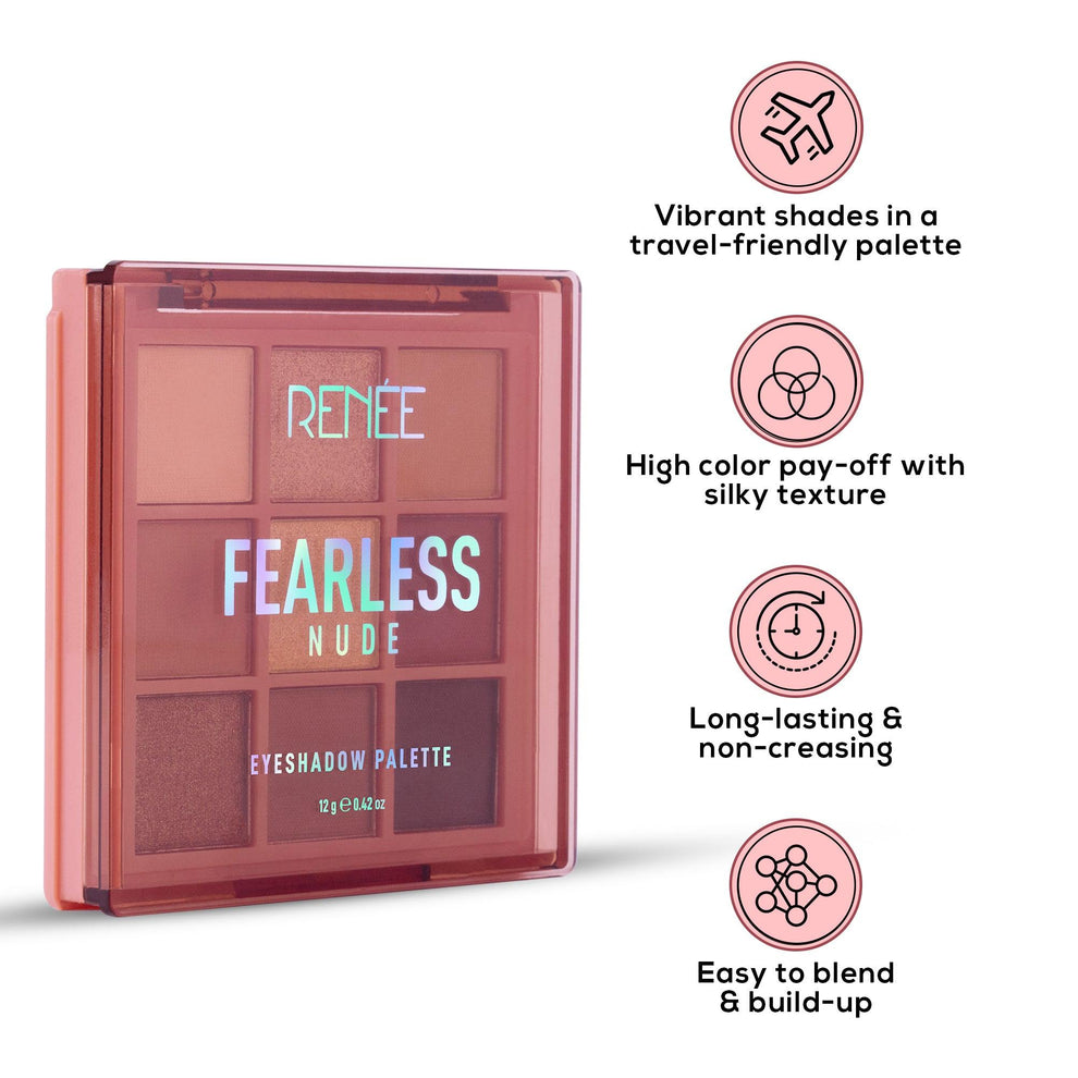 RENEE Fearless Eyeshadow Palette (Nude)