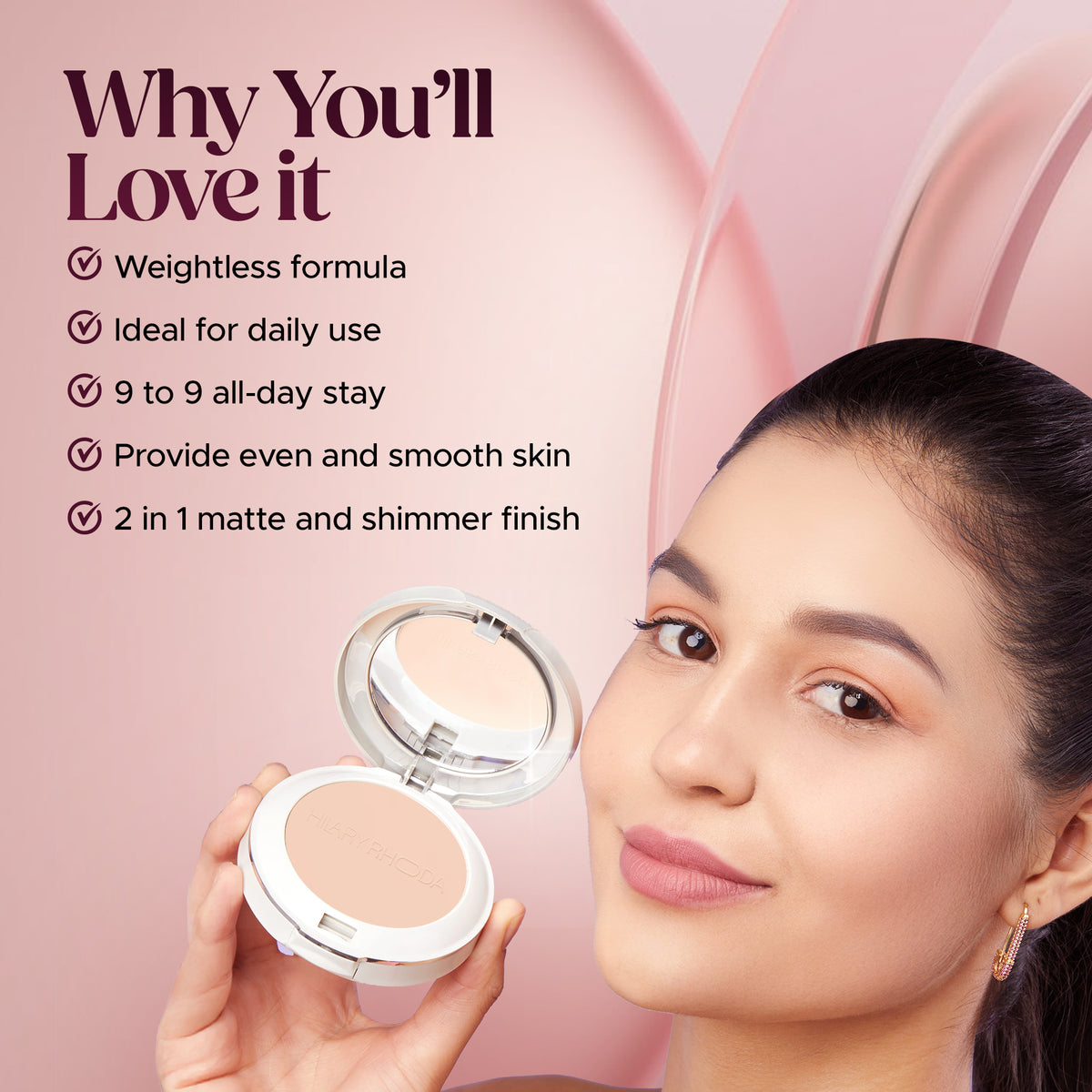 Hilary Rhoda Slay All Day Compact (Beige 03)