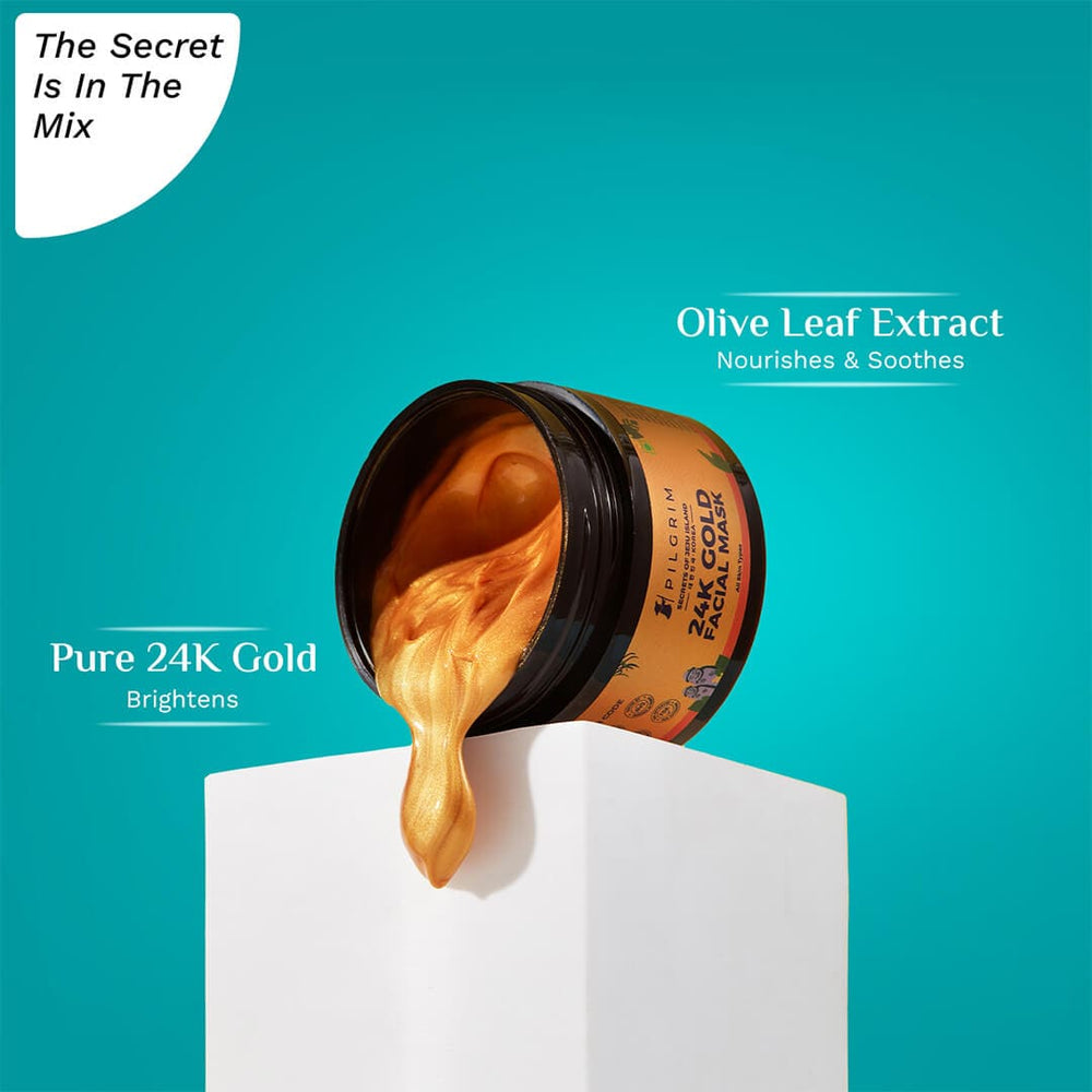 Pilgrim 24K Gold Facial Mask -50gm
Make The Golden Glow Yours