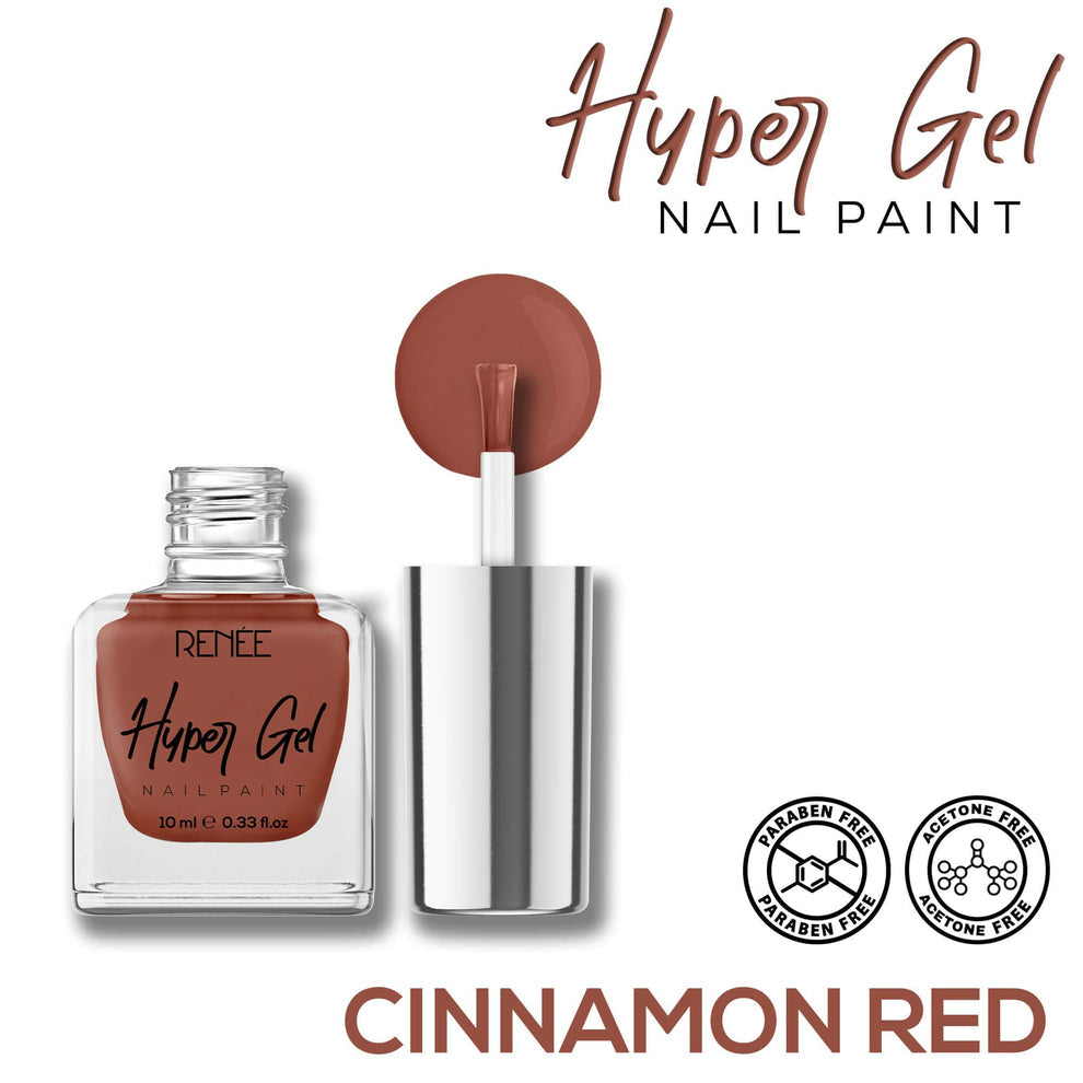 RENEE Hyper Gel Nail Paint 10ml (11 Cinnamon Red)