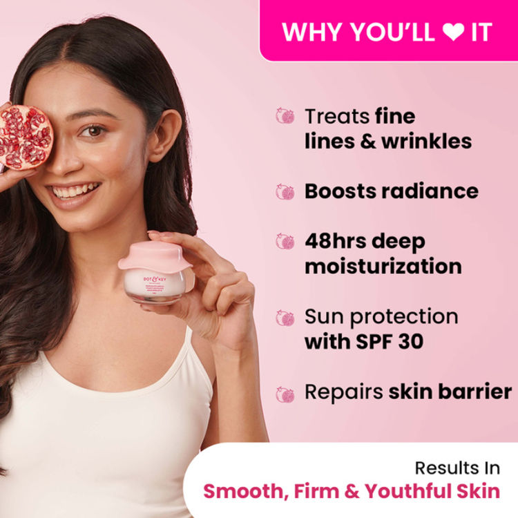 Dot & Key Pomegranate + Peptide Youth Restore Moisturizer SPF 30, With Ceramide (60ml)