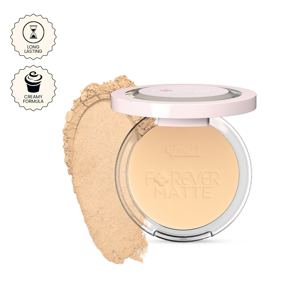 Glam21 Forever Matte Compact (02Light Beige)