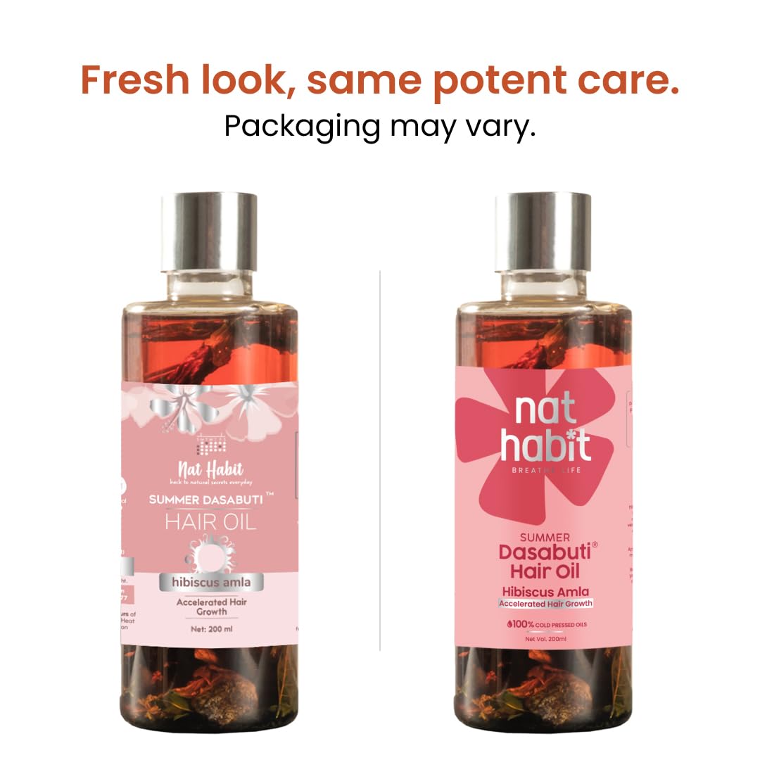 Nat Habit Hibiscus Amla Hair Oil For Men & Women / 50 ml