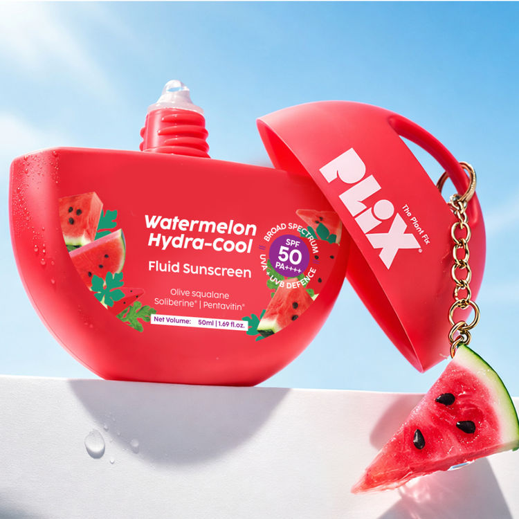 Plix Watermelon Hydra-Cool Fluid Sunscreen With SPF 50 PA++++
(50ml)