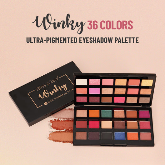 Swiss Beauty 36 Color Eyeshadow Palette (Multi Color-2)