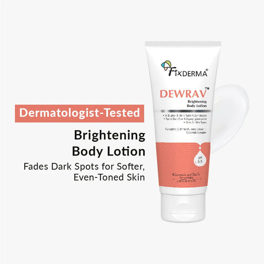 Fixderma Dewrav Brightening Body Lotion (200ml)