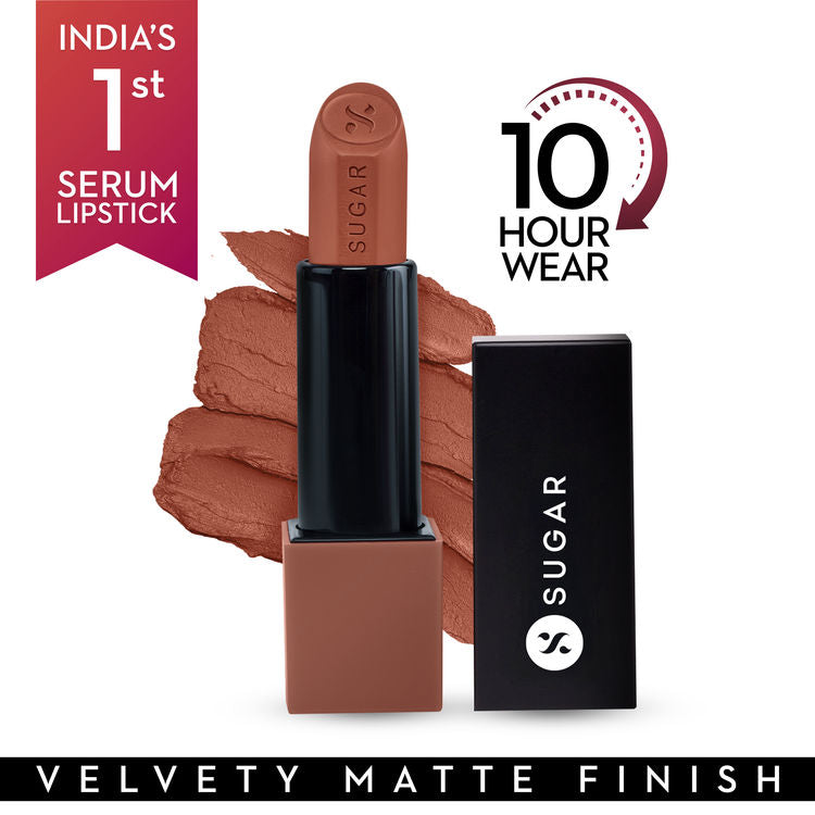 SUGAR Glide Peptide Serum Lipstick with Vitamin E (03 Sahara Sands)