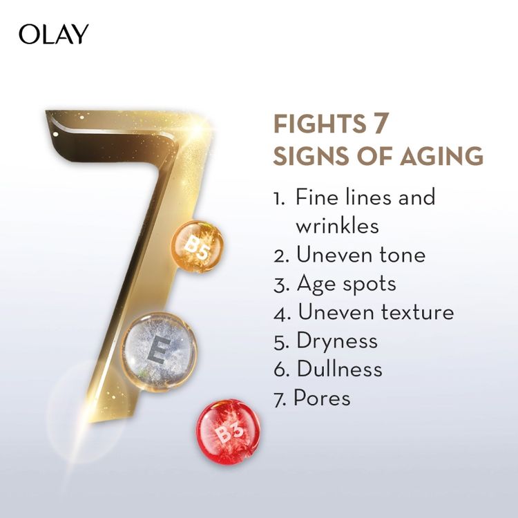 Olay Total Effects Day Cream With SPF 15 Normal, Fights 7 Signs Of Ageing With Niacinamide
(20g)