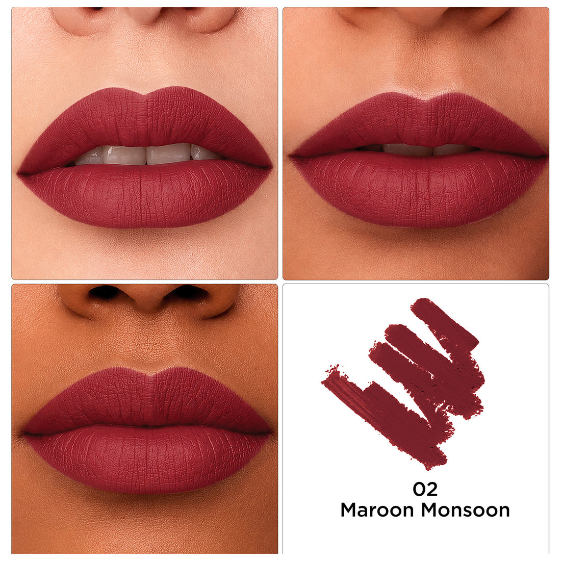 Glam21 Lip Talk Ceramide Lipstick / 02 Maroon Monsoon