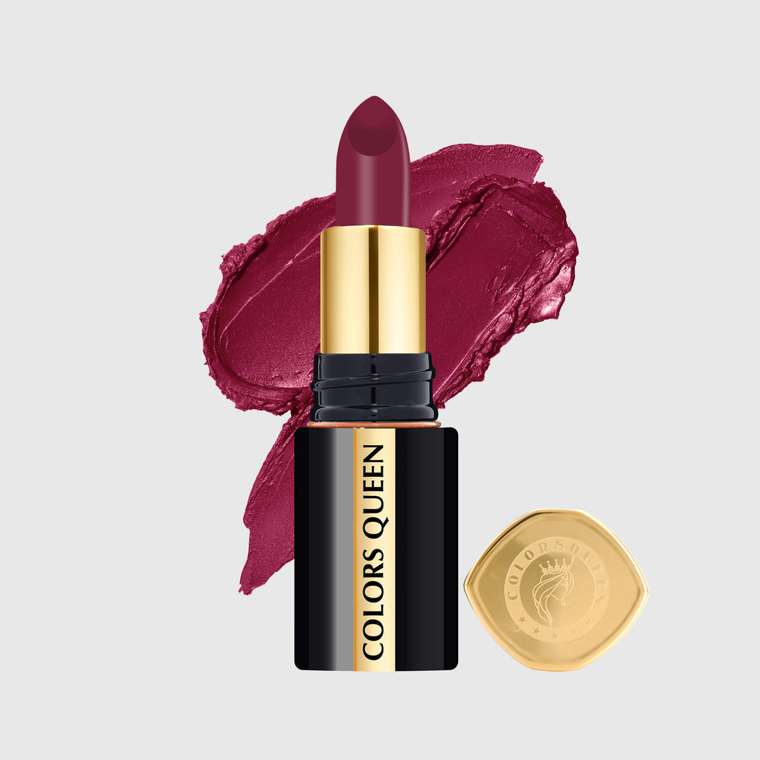 Colors Queen Luxury Matte Non-Transfer Lipstick Waterproof & Bold (07 Cranberry)