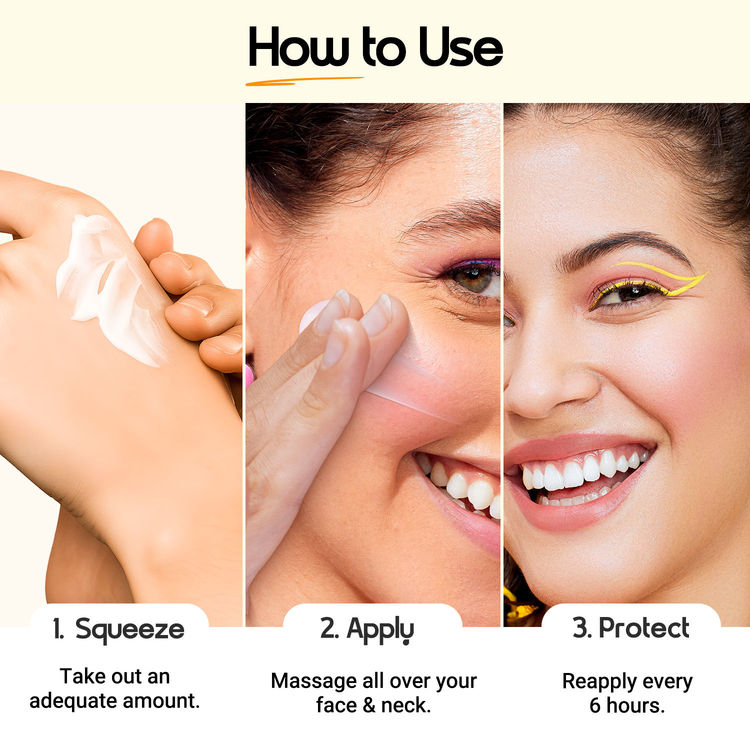 Aqualogica Glow+ Dewy Gel Sunscreen In-Vivo Tested SPF 50+ PA++++ with Papaya & Vitamin C - 50g