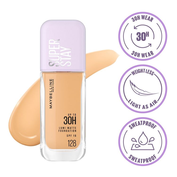 Maybelline Super Stay Lumi-Matte Liquid Foundation(128)