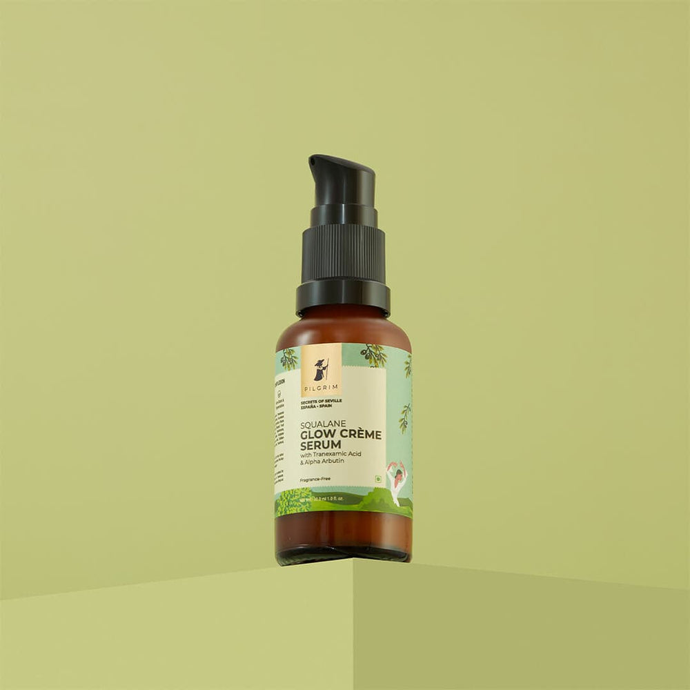 Pilgrim Squalane Glow Crème Serum 3% Tranexamic Acid, 1% Alpha Arbutin, 4% Niacinamide For Radiance