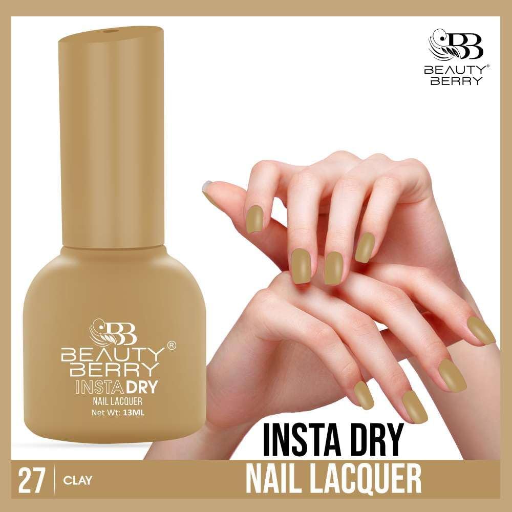 Beauty Berry Insta Dry Nail Lacquer (CLAY-27)