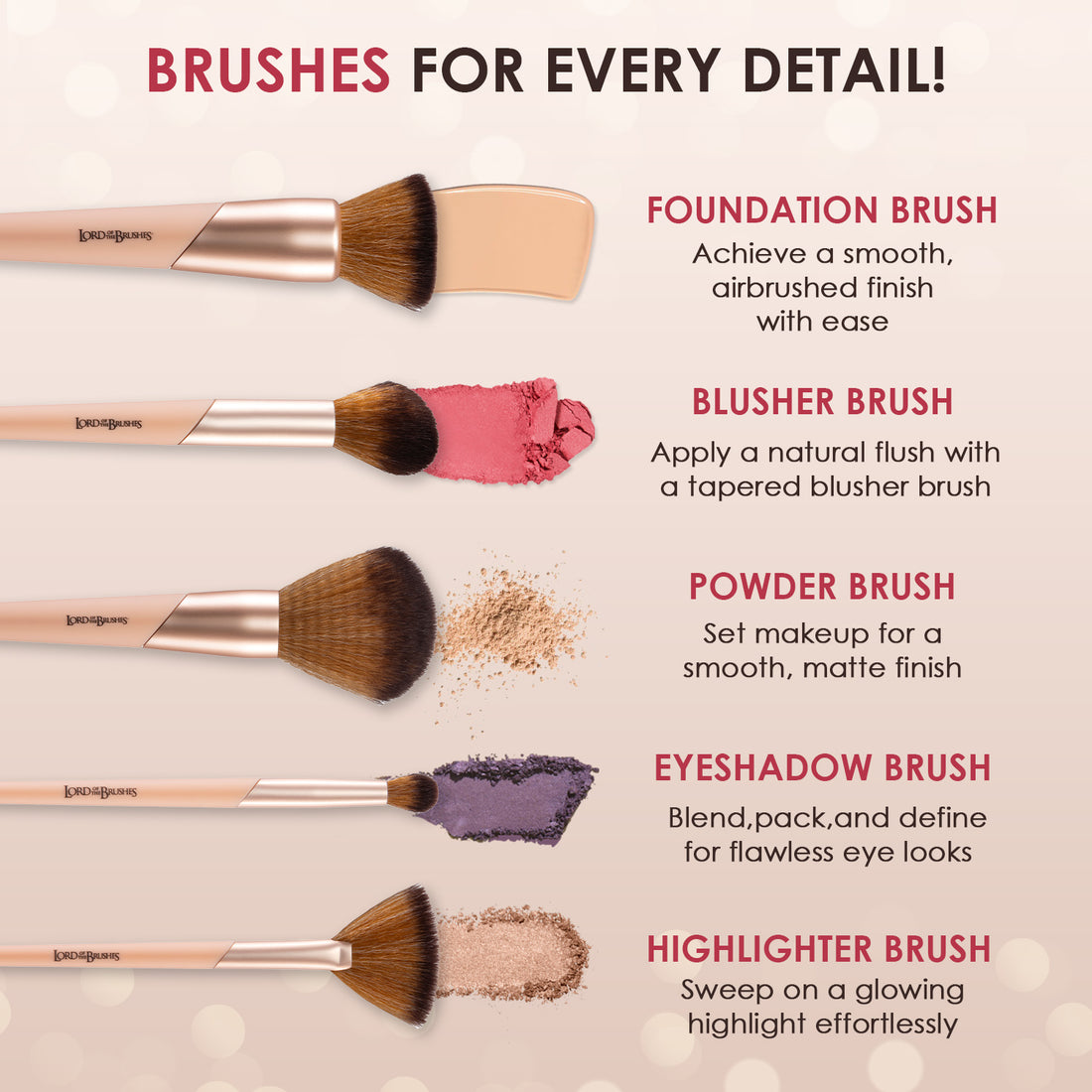Glam21 Lord Of The Brushes Blusher Brush