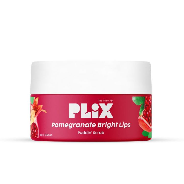 Plix Pomegranate Lip Exfoliating Scrub For Dark, Dry & Chapped Lips, With Cocoa Butter & Vitamin E
(15g)
