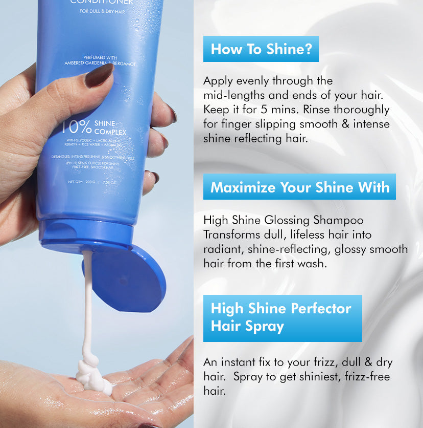 Mcaffeine Shine Intensifer Glossy Hair Conditioner | 10% Shine Complex