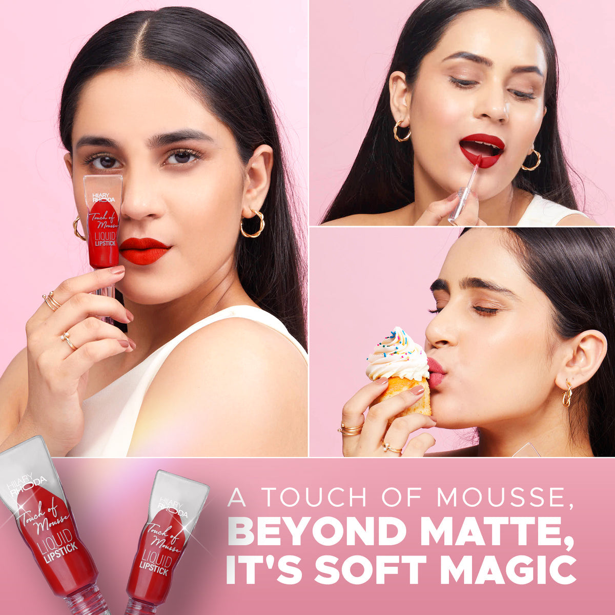 Hilary Rhoda Touch Of Mousse Lipstick (Exposed Red 09)