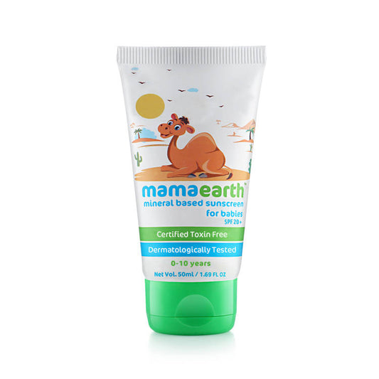 Mamaearth Mineral Based Sunscreen For Babies SPF20+
(50ml)