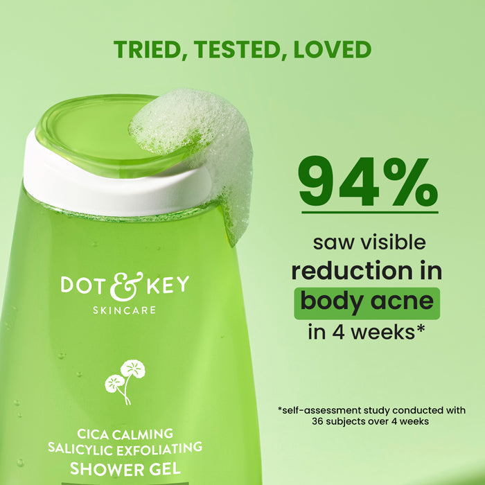 Dot & Key Cica + 1% Salicylic Acid Exfoliating Shower Gel