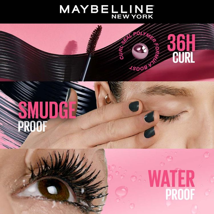 Maybelline Hypercurl Waterproof Mascara (Waterproof Very Black)