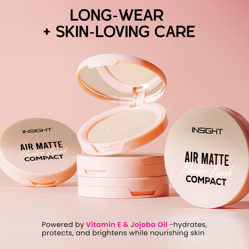 Insight cosmetics Air Matte Flawless Finish Compact (1 Porcelain Glow)