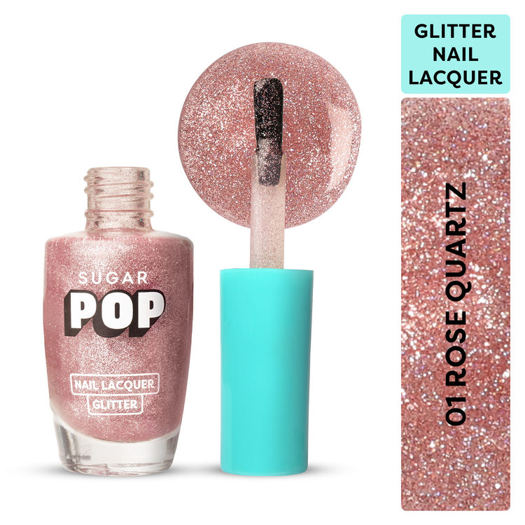 SUGAR POP Glitter Nail Lacquer (01 Rose Quartz)