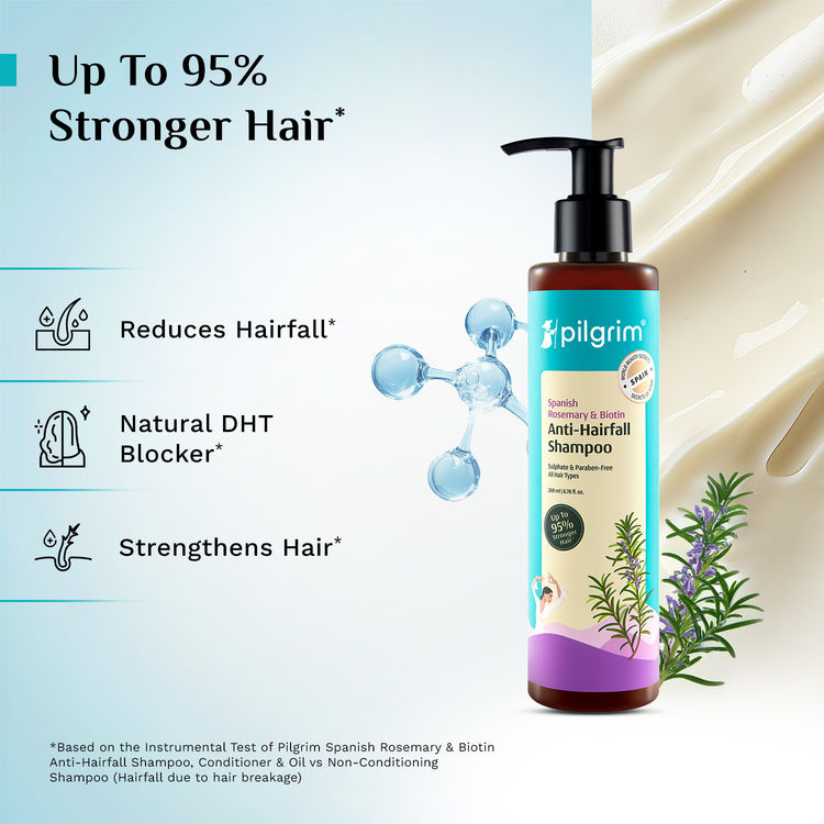 Pilgrim Anti Hair fall Trio Range Spanish rosemary water, Shampoo & Condtioner
(3pcs)