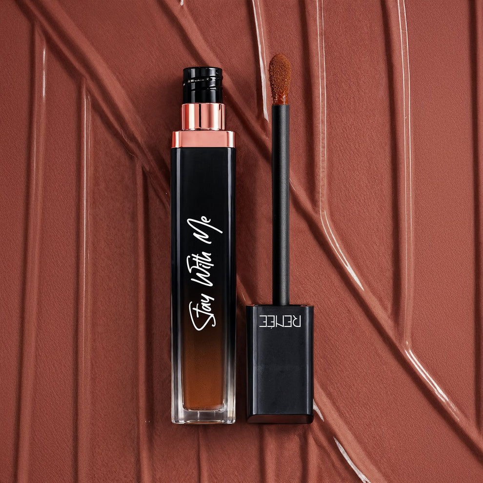 RENEE Stay With Me Matte Liquid Lipstick (01 Desire for Brown)