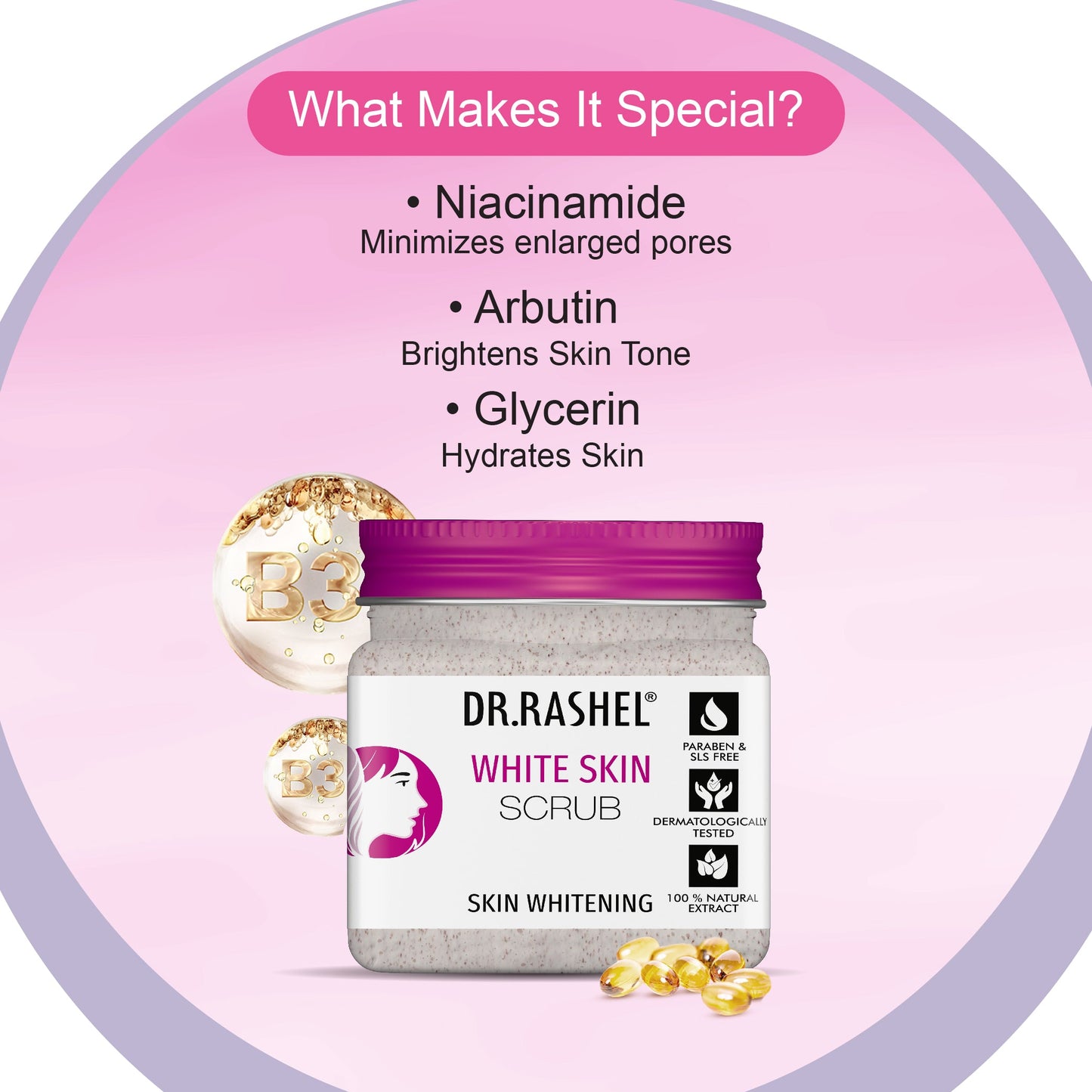 Dr Rashel White Skin Scrub - 45ml
