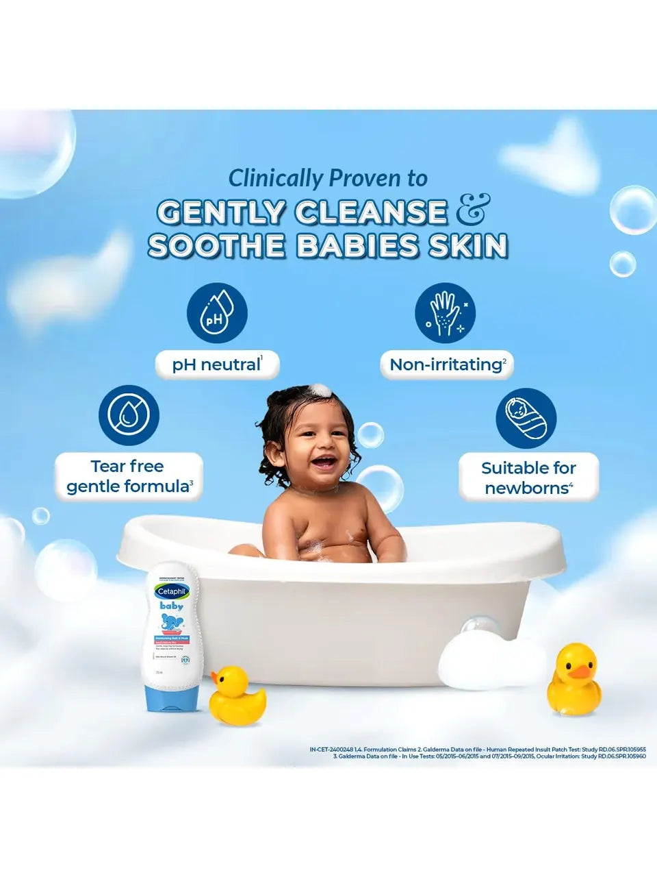 CETAPHIL BABY MOISTURISING BATH & WASH (230ML)