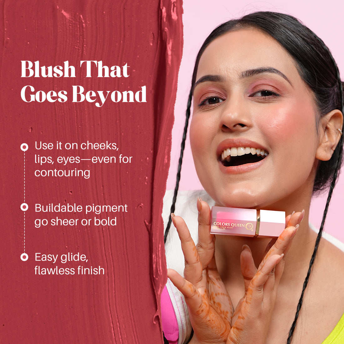 Colors Queen Matte Liquid Blush | 02 Raspberry