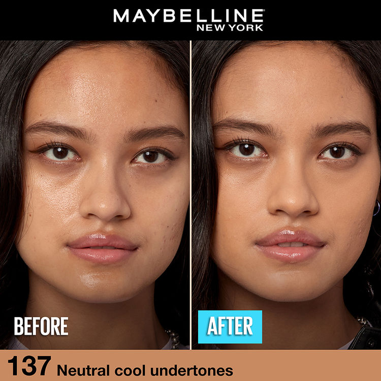 Maybelline Fit Me Matte+Poreless 16H Oil Control Foundation With SPF 22 PA++ (137 Golden Tan)(30ml)
