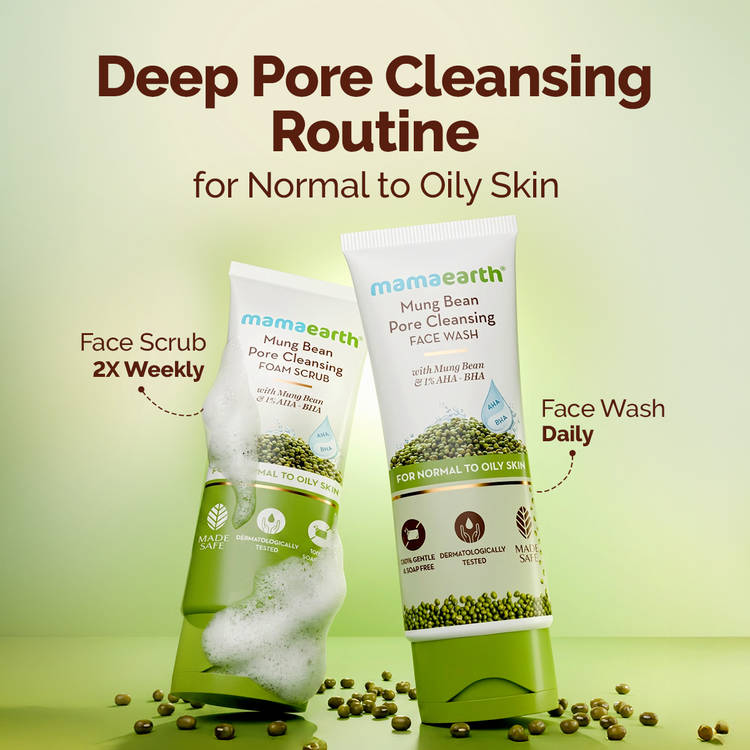 Mamaearth Mung Bean Pore Cleansing Face Wash (100ml)
