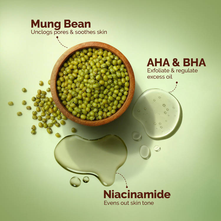 Mamaearth Mung Bean Pore Cleansing Foam Scrub
(100g)