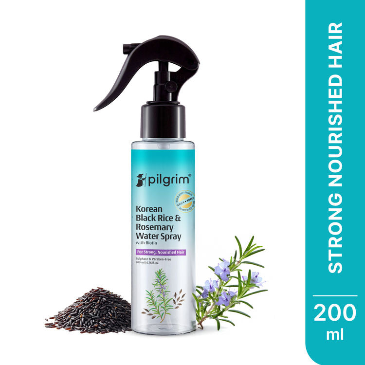 Pilgrim Korean Black Rice And Rosemary Water Hair Spray With Biotin
(200ml)