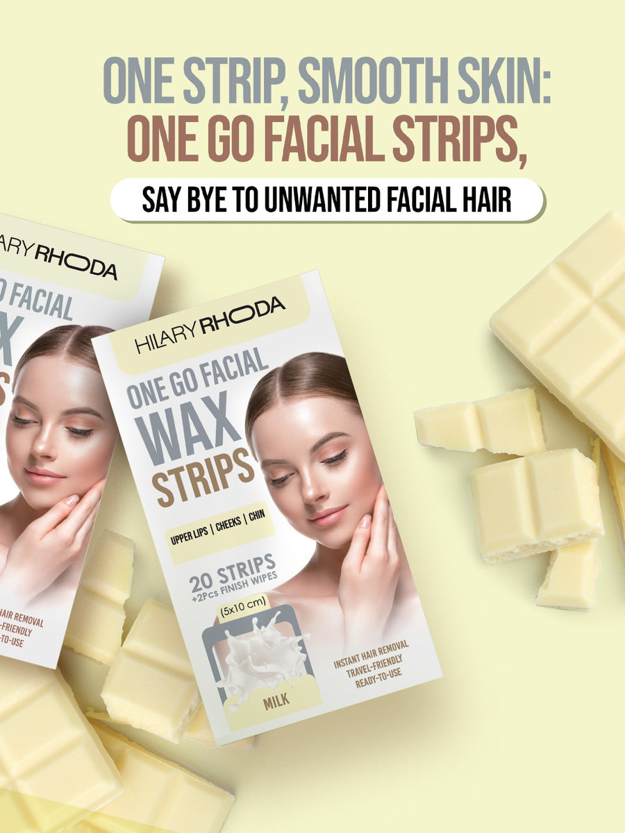 Hilary Rhoda One Go Facial Wax Strips 05 Milk